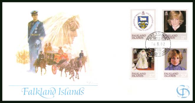 21st Birthday of Princess of Wales<br/>on an unaddressed ''Fleetwood'' full colour First Day Cover