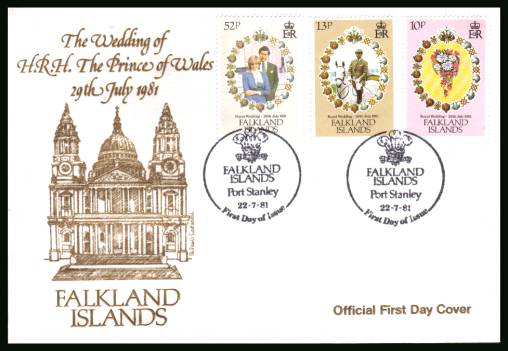 Royal Wedding<br/>on an unaddressed official full colour First Day Cover