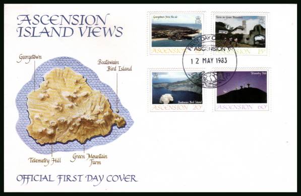 Island Views - 1st Series<br/>on an official unaddressed official First Day Cover