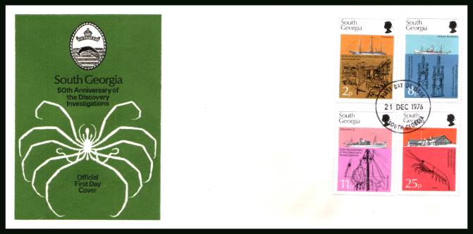 50th Anniversary of Discovery Investigations<br/>on an official unaddressed official First Day Cover