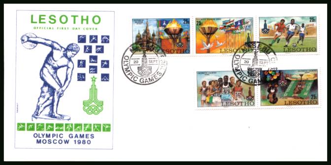 Olympic Games - Moscow<br/>on an unaddressed official illustrated First Day Cover