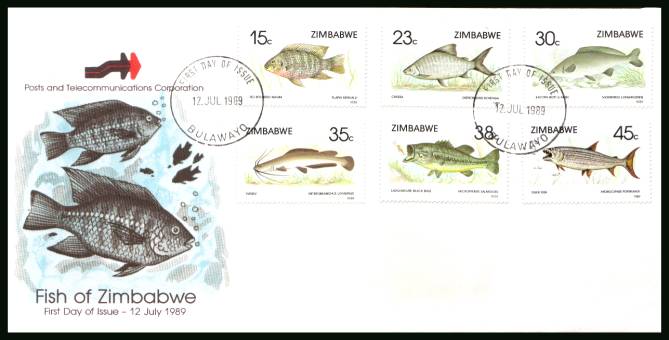 Fishes - 1st Series<br/>on an official unaddressed First Day Cover