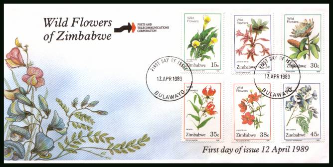 Wild Flowers<br/>on an official unaddressed First Day Cover