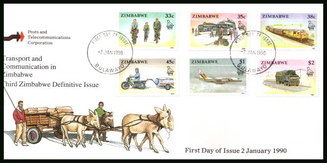The third part of the definitive set - Transport <br/>on an official unaddressed First Day Cover