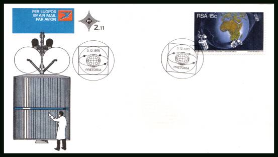 Satellite Communications<br/>on an official unaddressed First Day Cover
<br/>Cover number:2.11