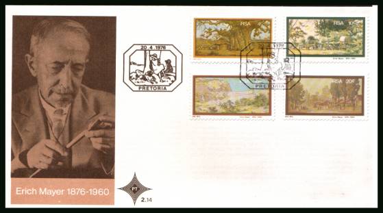 Birth Centenary of Erich Mayer<br/>on an official unaddressed First Day Cover
<br/>Cover number:2.14