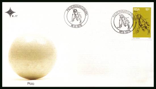 Sports - Polo Player<br/>on an official unaddressed First Day Cover
<br/>Cover number:2.17