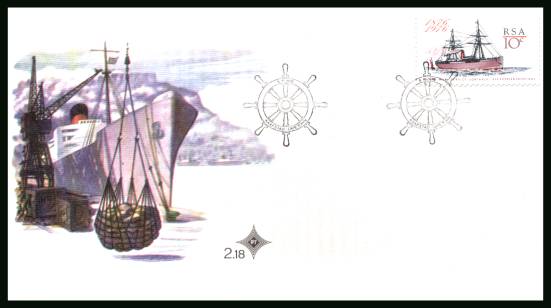 Ocean Mail Service Centenary<br/>on an official unaddressed First Day Cover
<br/>Cover number:2.18