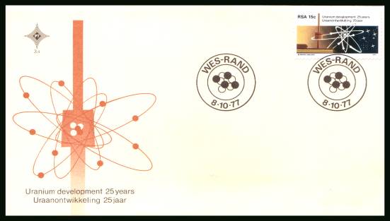 Uranium Development<br/>on an official unaddressed First Day Cover
<br/>Cover number: