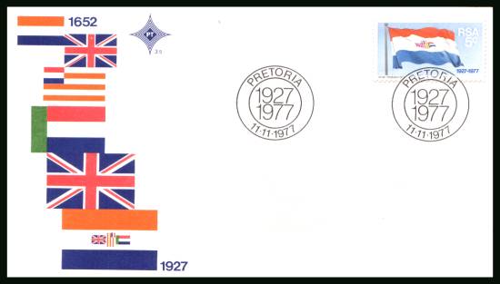 50th Anniversary of National Flag<br/>on an official unaddressed First Day Cover
<br/>Cover number:3.5