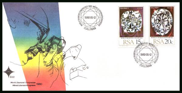 World Diamond Congress<br/>on an official unaddressed First Day Cover
<br/>Cover number:3.22