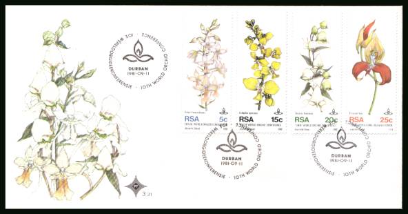 World Orchid Conference<br/>on an official unaddressed First Day Cover
<br/>Cover number:3.31