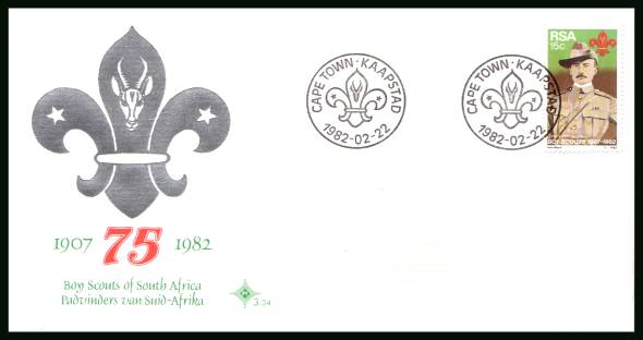 Boy Scouts Movement<br/>on an official unaddressed First Day Cover
<br/>Cover number:3.34