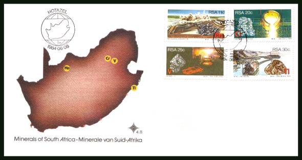 Strategic Minerals<br/>on an official unaddressed First Day Cover
<br/>Cover number:
