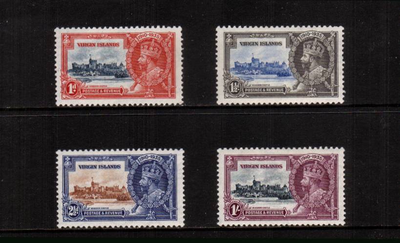 Silver Jubilee set of four superb unmounted mint.<br/><b>SEARCH CODE: 1935JUBILEE<br/><b>QQM</b>