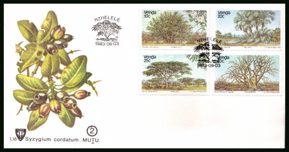Indigenous Trees - 2nd Series<br/>on an official unaddressed First Day Cover