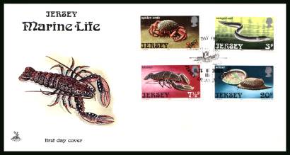 Marine Life - 1st Series<br/>on a MERCURY unaddressed illustrated First Day Cover