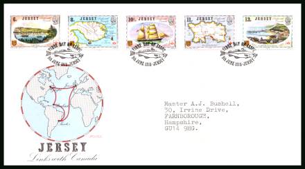 Links with Canada<br/>on an official neatly typed addressed illustrated First Day Cover