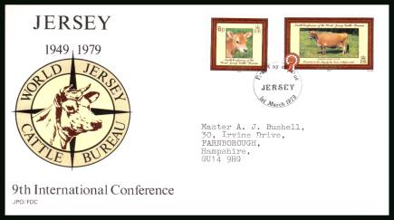 Jersey Cattle Bureau Conference<br/>on an official neatly typed addressed illustrated First Day Cover 
