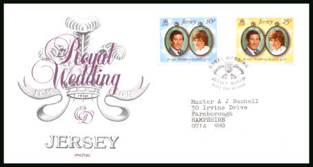 Royal Wedding<br/>on an official neatly typed addressed illustrated First Day Cover 

