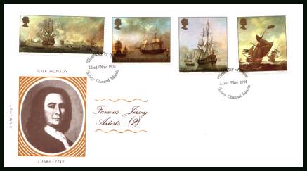 Jersey Artists - 2nd Series<br/>on an official unaddressed illustrated First Day Cover 

