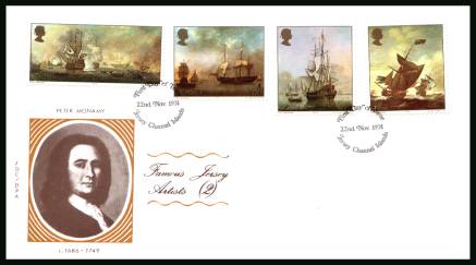 Jersey Artists - 2nd Series<br/>on an official unaddressed illustrated First Day Cover 

