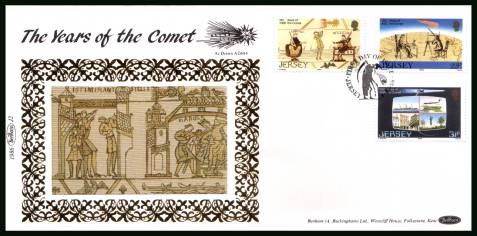 Appearance of Halley's Commet<br/>on a BEHHAM ''Silk'' unaddressed illustrated First Day Cover 

