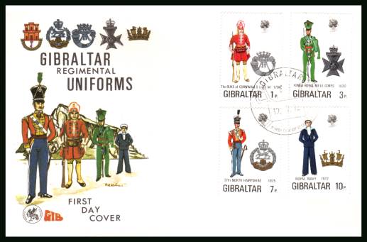 Military Uniforms - 4th Series<br/>on an unaddressed illustrated WESSEX First Day Cover