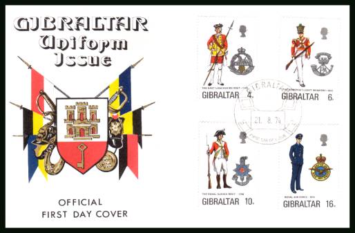 Military Uniforms - 6th Series<br/>on an unaddressed illustrated official First Day Cover