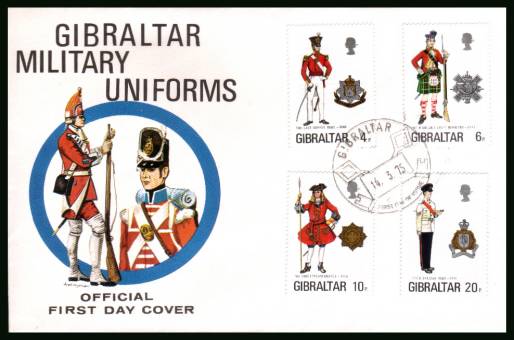 Military Uniforms - 7th Series<br/>on an unaddressed illustrated official First Day Cover