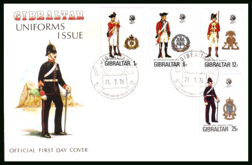 Military Uniforms - 8th Series<br/>on an unaddressed illustrated official First Day Cover