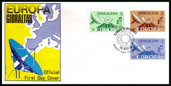 EUROPA - Communications<br>on an official unaddressed First Day Cover