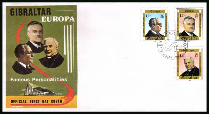 EUROPA - Personalities<br>on an official unaddressed First Day Cover