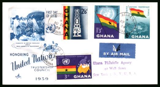 United Nations Trusteeship Council<br/>on a typed  addressed REGISTERED (label on back)  First Day Cover.