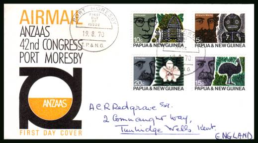 
Australian - New Zealand Association<br/>on an official hand addressed First Day Cover