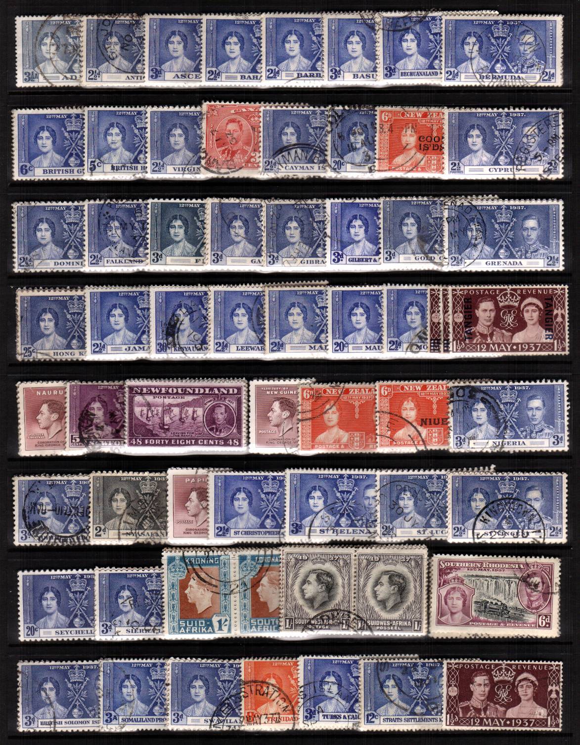 The Coronation complete omnibus set of 202 stamps superb fine used.<br/>A way above average set!
