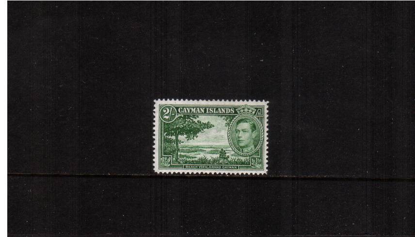 2/- Yellow-Green definitive odd value - perforation 12<br/>A fine lightly mounted mint single. SG Cat 55.00<br><b>QAQ</b>