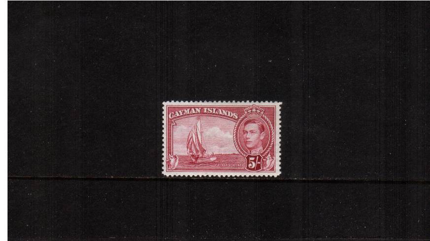 5/- Crimson definitive odd value<br/>A fine lightly mounted mint single. SG Cat 75.00<br><b>QAQ</b>