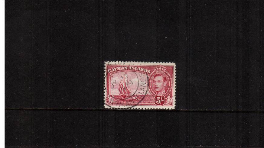 5/- Crimson definitive odd value<br/>
A superb used  single. SG Cat 75.00 

<br><b>QAQ</b>