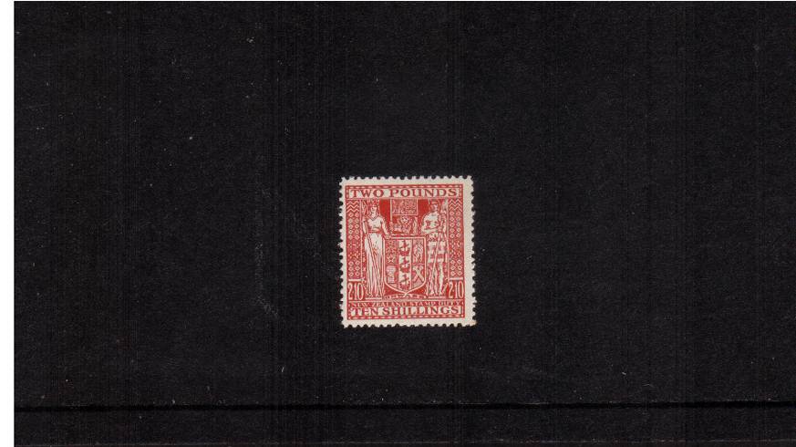 POSTAL FISCAL<br/>
2 10/- Red. A superb unmounted mint single. A little gem!
<br/><b>QBQ</b>