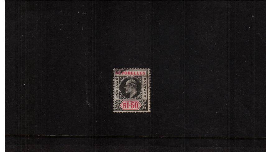 

1R50 Black and Carmine - Watermark Multiple Crown CA
A good used single. SG Cat 65 


<br/><b>QCQ</b><br/><b>QCQ</b>