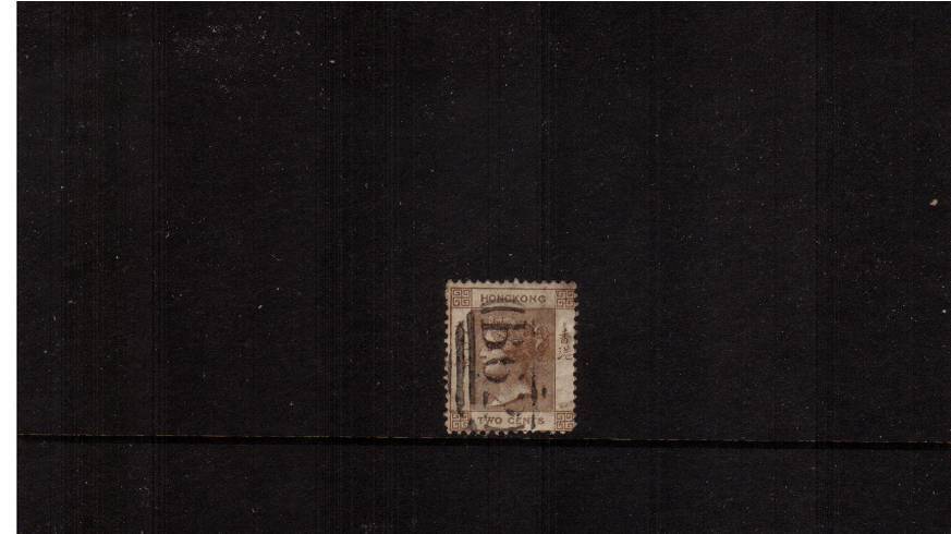 2c Brown - Watermark CC<br/>
A good used single
<br/><b>HK22</b>