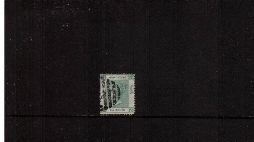 24c Pale Green - Watermark Crown CC<br/>A good fine used single
<br/><b>HK22</b>