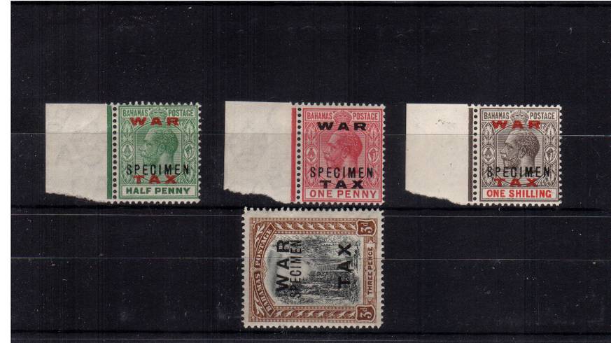 The ''WAR TAX'' set of four superb unmounted mint.<br/>
A very rare set to find unmounted.


<br/><b>QDQ</b>