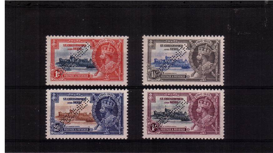 Silver Jubilee set of four superb unmounted mint perfined ''SPECIMEN''. <br/><b>SEARCH CODE: 1935JUBILEE</b>


<br/><b>QEQ</b>