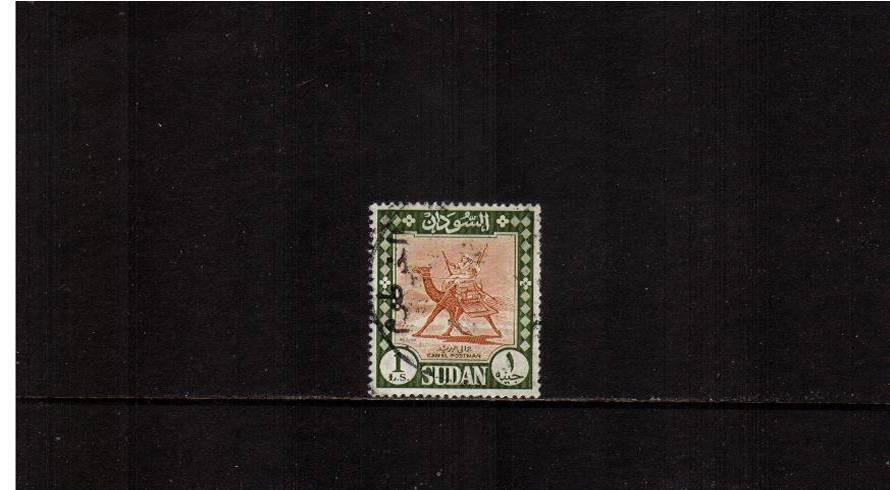 S1 Orange-Brown and Deep Olive - Watermarked.<br/>A fine used single.