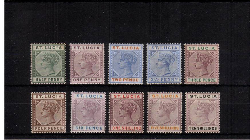 The DIE II set of ten lightly mounted mint.
<br/><b>QFQ</b>