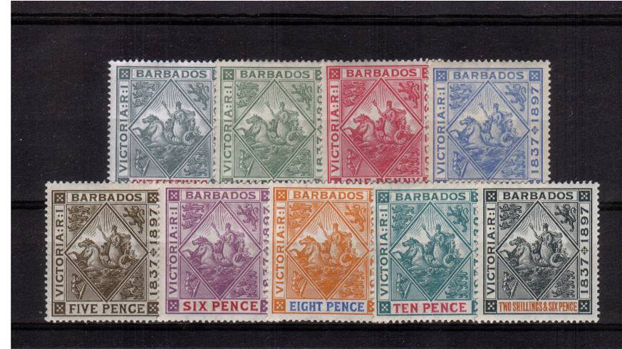 Diamond Jubilee set of nine superb very lightly mounted mint. <br/>A lovely bright and fresh set in way above average condition.
<br/><b>QFQ</b>