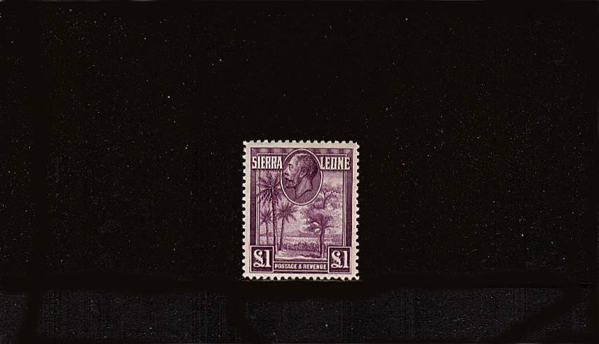 The 1 Purple<br/>
A stunning superb very lightly mounted mint single with a mere trace of a hinge mark.<br/>The ''key'' stamp to the set. Lovely! SG Cat 180
<br/><b>QKQ</b>