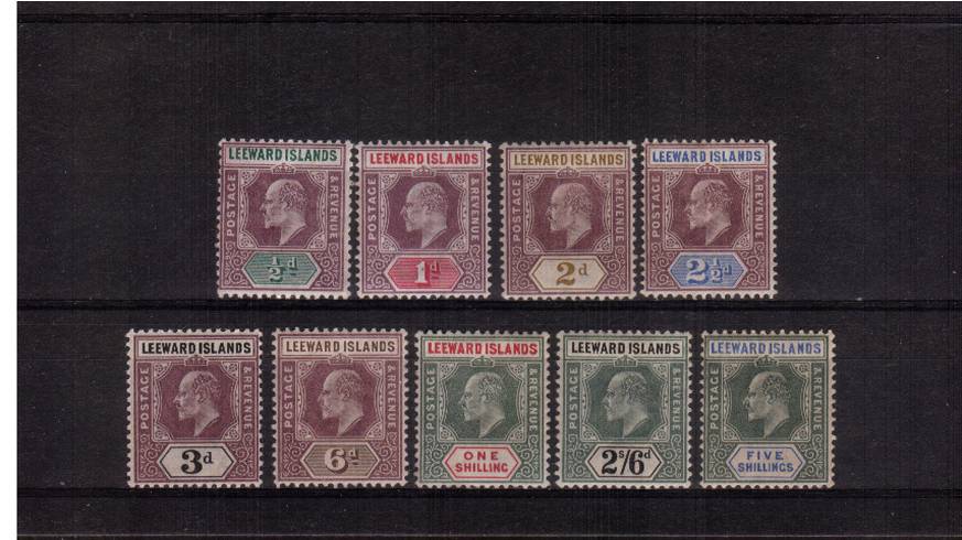 The watermark ''Crown CA'' set of nine. A fine and fresh set. 
<br/><b>QKQ</b>